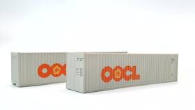 Walthers 933-1710 Ho Oocl 40 Foot High Cube Containers Lot Of 2