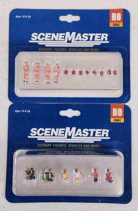 949-6009 Walthers Scene Master Carhops And Drive In Patrons Ho Scale Figures Lot Of 2 New