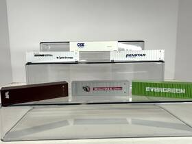 Walthers-acc 616374142811 Lot Of 6 Container - N Scale Model Train Freight Car Loads. Never Used