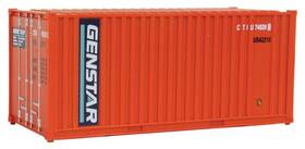 Walthers Cornerstone 616374116607 Scenemaster Ho Scale Model Of Genstar Orange Blue White 20ft Corr