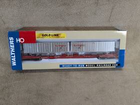 932-41058 Walthers Gold Line Ho Cbq Burlington Flexi-van Mark Iv Flat Car Rare