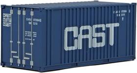 949-8009 Walthers - Life Like Scenemaster Ho Scale Model Of Cast Blue White 20ft Corrugated Contain