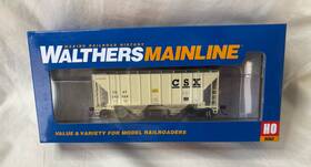 910-7979 Walthers Mainline 616374199488 Ho Scale 37ft 2980 Cu-ft 2-bay Hopper Csx 242034