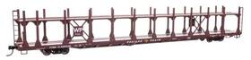 8046 Walthers Mainline Ho Scale 89ft Flatcar With Bi-level Open Auto Rack - Ready To