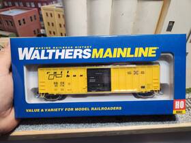 910-1865 Walthers Mainline Ho 50ft Acf Ext. Post Boxcar Railbox Metal Wheels