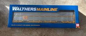 910-8118 Walthers Mainline Ho Scale 89ft Flatcar With Bi-level Shielded Auto Rack