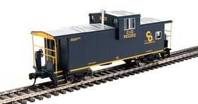 910-8710 Walthers Mainline Walthers-international Extended Wide-vision Caboose - Ready To Run Chesapeake