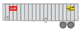 Walthers Scenemaster 949-2602 Ho Scale 40ft Trailer 2-pack Louisville And Nashville/l&n