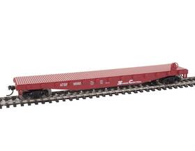 88985 Walthers Trainline 616374100156 Ho Scale Model Flatcar - Ready To Run Atchison Topeka And Santa Fe #88985 R