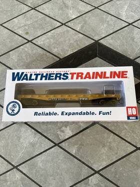 931-1463 Walthers Trainline Ho Scale Flatcar/flat Freight Car Trailer-train/ttx #90117