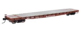 910-6632 Walthersmainline 616374201242 Walthers Ho Scale 53ft Gsc Flatcar Ready To Run Wabash #219
