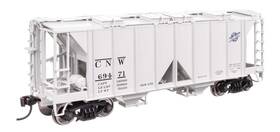 Walthersmainline 616374229314 Walthers Ho Scale Acf 1958 Cu Ft Covered Hopper Chicago North Western Cnw