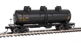910-1143 Walthersmainline Walthers Ho Scale 36ft 3-dome Tank Car Utlx Black/gold Lettering #1303