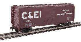 910-2253 Walthersmainline Walthers Ho Scale 40ft Acf Welded Boxcar/8ft Door Chicago And Eastern Illinois #3329