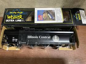 281755 Weaver Vintage Ic Illinois Central Acf Center Flow Hopper Missing Trucks