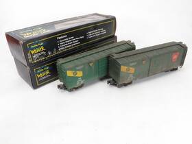 3-rail Weaver 47182 #47182 Hirail Ps-1 Pennsylvania Box Car 2 Pack O Gauge