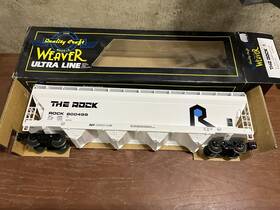 8004999 Weaver 800499 Vintage The Rock 4-bay Acf Center Flow Hopper 3-rail O Scale