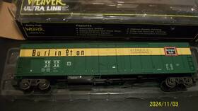U12008ld Weaver Ultra Line Burlington Route 57ft Mechanical Reefer - Br #2730 3-rail