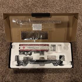 3-rail Weaver U23001 Flatcar With Trailer M&stl Nib Loose Ramp Piece