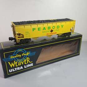 U3936ld Weaver Peabody 3-bay Offset Coal Car With Load Original Box