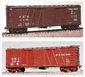 3310 Westerfield #3303 #3310 Usra Ss Box Cars 2 Car Lot - Read Desc With C&o And Reading Decals