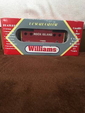 Cab121 Williams Rock Island Caboose Cab 121 Lighted N5c #17885 O-gauge 3-track