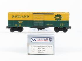 3-rail Williams Wal36 O Gauge Freight Rut Rutland Green Mt. Gateway Boxcar #105