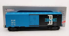 76171 Williams Wal86 O Gauge Boston And Maine Classis Boxcar #76171 Ex/box
