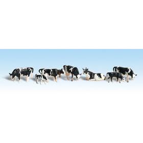 Wooa1863 Woodland Scenics Ho Holstein Cows Figures