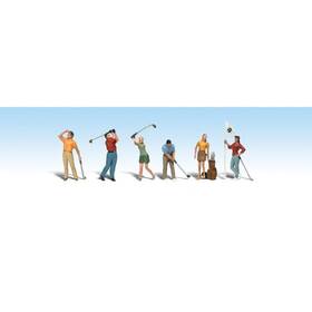 Wooa1907 Woodland Scenics Ho Golfers Figures