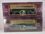 (2) Mth 20-98118 Chicago & North Western Scale Premier Flat Car. Fixed Price $160.00.