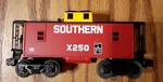 Lionel Southern Square Window Caboose 6-26590. Nib. Fixed Price $29.95.