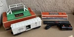 Lionel Postwar 3472 Operating Milk Car Platform Remote Control Track Boxes. Fixed Price $124.95.