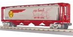 Mth Railking Santa Fe Warbonnet (map) 4 Bay Cylindrical Hopper! Gauge Train. Fixed Price $130.00.