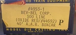 Bev-bel Soo Line 40' Boxcar #44692 Kadee Roundhouse W/ Sw. Fixed Price $27.99.