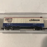 Model Power Trains - Reefer Johnson's Wax 3408. Fixed Price $10.00.