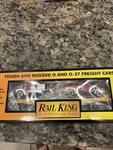 Rail King Scale Milwaukee Road Flat Car 2 Tow Trucks. Fixed Price $29.99.
