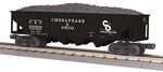 Mth Railking C&o Chesapeake Ohio Hopper Car W' Operating Coal Load 30-79426. Fixed Price $53.00.
