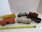 Vintage Toy Train Railroad Freight Cars Lot Lionel Scale Hopper Boxcar Tank. Fixed Price $39.87.