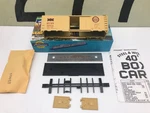 Athearn Bev Bel Ho Scale Frisco Desert Tan 40' Boxcar Unassembled Nos. Fixed Price $22.95.