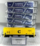 Trainworx Scale PS2CD Covered Hopper 6-PACK Chessie 24430-1. Fixed Price $165.30.