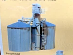 Twin Grain Bins / Vertical Leg Walkways Ho Scale - Plastic Kit New. Fixed Price $76.95.
