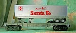 Lionel Tofc Flatcar Santa Fe Rd# Atsf 16940 Semi Trailer "piggy Back" O-27. Fixed Price $44.24.