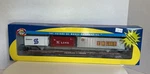 Athearn #74210 85' All Purpose Flat Car-trailer Train #970800+3 Containers. Fixed Price $59.98.