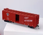 Ho Intermountain 41002-12 Gn 40' 12-PANEL Vermillion Red Boxcar #18485 Assembled. Fixed Price $30.00.