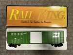 + Mth Gauge Railking Burlington Northern 50' Modern Box Car 30-74111. Fixed Price $39.99.
