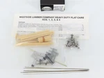 HON3 Scale Rio Grande Models Kit 3042-HD Westside Lumber Heavy Duty Flat Car. Fixed Price $32.95.