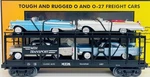 Mth Railking Auto Carrier W/ (2) Ertl '57 Chryslers & Mercury's 30-7676!. Fixed Price $89.99.