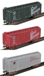 Atlas Trainman Scale 50 006 203 40' Dd Box Car Great Northern Experimental 3PK. Fixed Price $47.56.