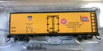 Bachmann #19854 N-scale 40-FOOT Wood Side Reefer American Refrigerator Transit. Fixed Price $31.95.